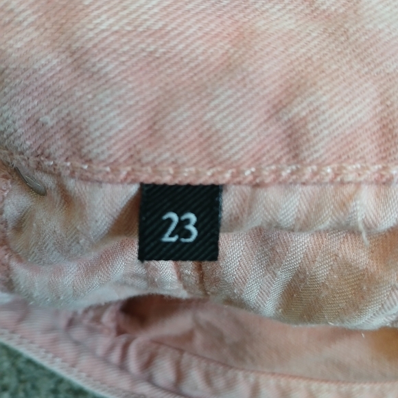 7 For All Mankind Mid-Rise Button Fly Monroe Cutoff Shorts Women's Size 23 - Picture 6 of 7